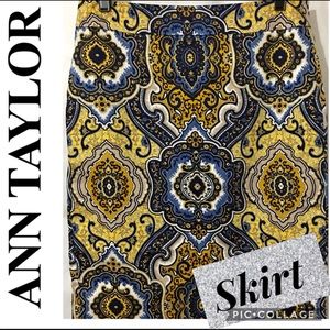 ANN TAYLOR BATIK PRINT SKIRT